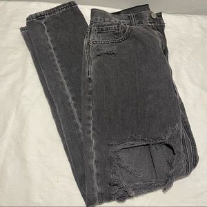 American Eagle Ripped Mom Jeans